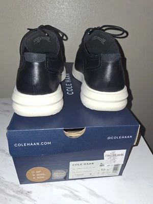 Cole Haan Grand+ Plain Toe Oxford Black Leather Shoes C38222 Men's Size 10 M New - Image 1 of 4