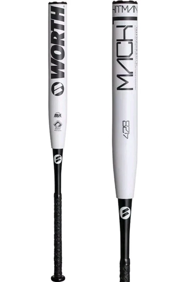 2022 WORTH MACH 1 HITMAN XL 高级慢速软球棒端装 28 盎司 — 第 1/1 张图片