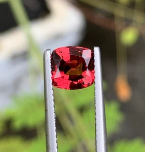 Piedra preciosa suelta corte cojín 1,85 quilates - granate rojo rodolita granate de 7 mm - Imagen 1 de 15