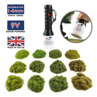 WAR WORLD SCENICS WWS Applicatore Pro Grass Micro Kit 4 Stagioni Erba Statica -Modellismo Diorama