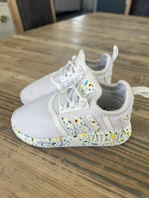 Adidas Originales NMD_R1 Multicolor Blanco Flores Niñas Pequeñas Talla 6 CABRA Foto 1 de 4