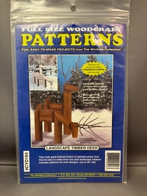 Patrones artesanales de madera de tamaño completo madera de paisaje Dear #CYD164 colección Winfield Foto 1 de 4