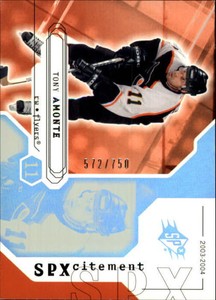 2003-04 SPx Flyers Hockey Card #148 Tony Amonte Xcite /750