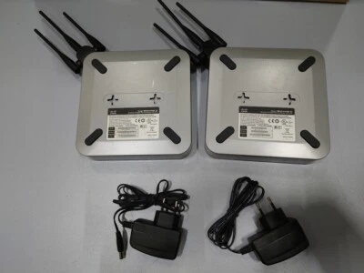 LOTTO DI 2 Cisco WRVS4400 V2 Router Wireless Usato Funzionante Con Adattatore - Immagine 1 di 4