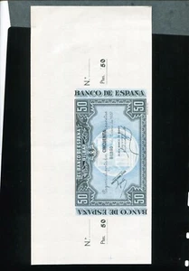 tu_bazar BILLETE 50 PESETAS BILBAO 1937 CON MATRIZ SC - Imagen 1 de 2