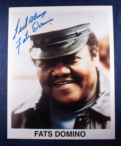 Fats Domino 8x10 Autographed Photo American Pianist Singer Songwriter 2 Cover