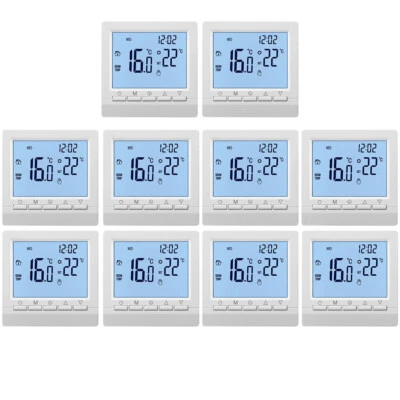 10PCS 3A LCD Digital WIFI Thermostat Raumthermostat FußBodenheizung Weiß DE - Bild 1 von 4