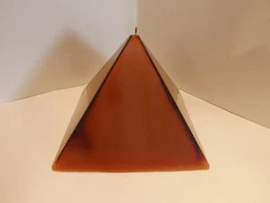 Beautiful for a patio, indoor PYRAMID Candle 5 1/2" high x 6" x 6" - Picture 1 of 2