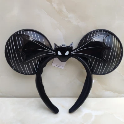 Disney`Parks Headband Jack Mickey Bat Ears The Nightmare Before Christmas NEW - Image 1 of 4