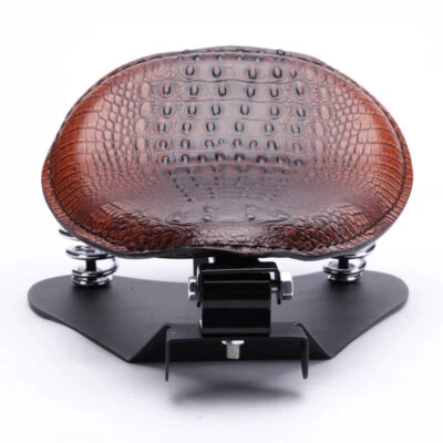 Muelle de asiento individual de cocodrilo para motocicleta con base para Harley Davidson Chopper Bobber Foto 1 de 4