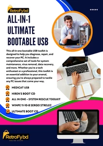 Bootfähiges USB-System Reparatur & Wartung Toolkit für All-in-One PC. Laptop - Bild 1 von 12