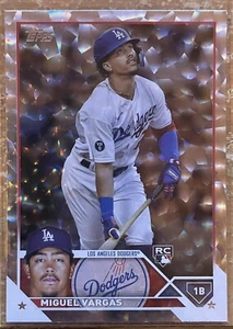 2023 Topps Series 1 Silver Foil Miguel Vargas Rookie RC #163 Los Angeles Dodgers - Picture 1 of 2