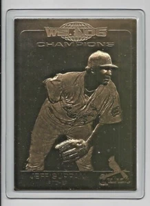Carta Jeff Suppan 2006 Danbury Mint World Series sigillata oro 22 kt - Foto 1 di 1
