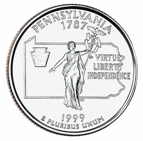 1999 P - Pennsylvania - State Quarter Cover