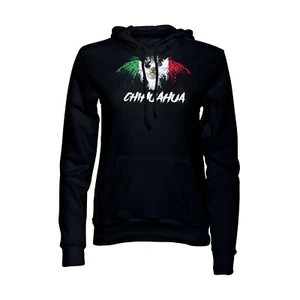 Chihuahua Mexico Eagle Flag Black Pullover Hoodie Sudadera Sweatshirt - Picture 1 of 2