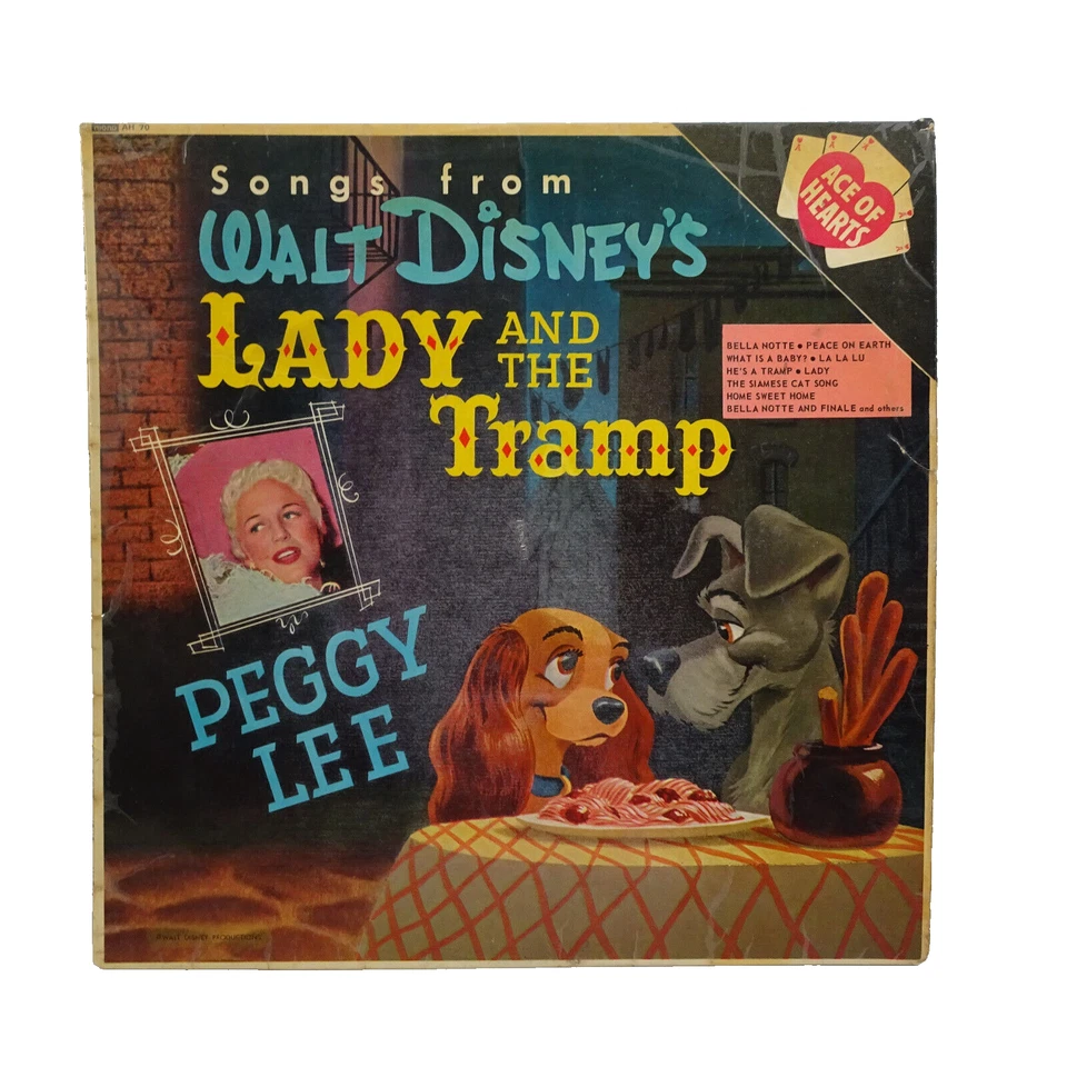 Peggy Lee Songs From Walt Disney's Lady And The Tramp Vinyl UK 1963 LP OST VG+ - Image 1 of 4