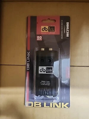  DB DBHLC200 High-Low Converter RCA Input Adjustable Output Level Control Hi-Lo  - Image 1 of 3