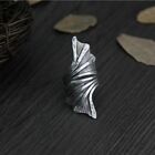 Plant Flower Leaves Shaped Handmade Exaggerated Sterling Silver Large Women Ring