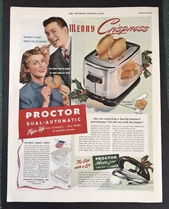 Proctor Dual-Automatic original Toaster Ad - Picture 1 of 1