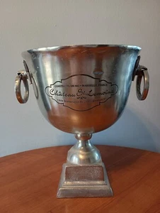 Vintage Chateau St Lemoine Champagne Ice Bucket Pedestal Base Wine Barware - Picture 1 of 9