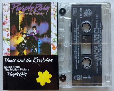 PRINCE & THE REVOLUTION - PURPLE RAIN (WARNER 9251104) 1990s EU CASSETTE REISSUE - Image 1 of 3