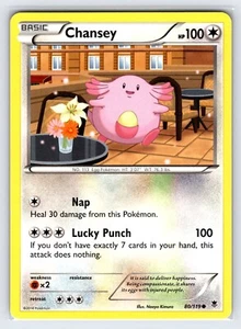 Chansey 80/119 2014 XY Phantom Forces Pokemon Card Non Holo Common - Vlp - Picture 1 of 2