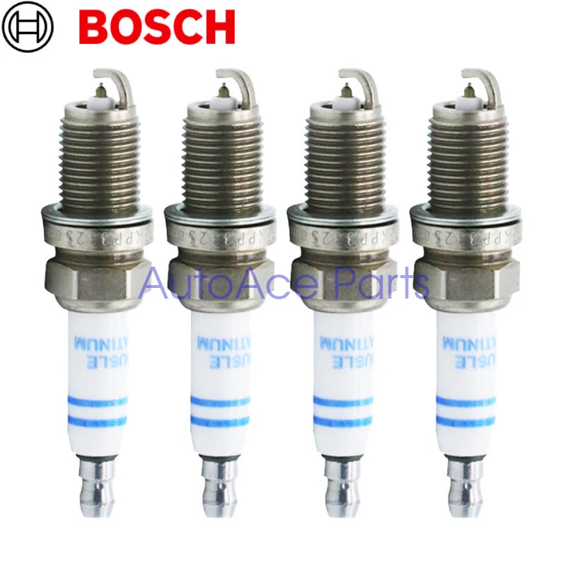 101905631H OEM BOSCH Double Platinum Spark Plug X4 for VW AUDI 2.0TFSI 1.8TSI Foto 1 de 4