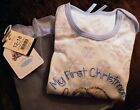 My First Christmas Baby Sleepsuit Baby Grow Tiny Tatty Ted 12-18 Months Gift Bag