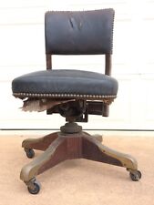 Antique Revolving Swivel Office Desk Arm Chair (Circa 1933) Needs Restoration