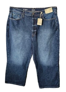Ana Highest Rise Vintage Straight Jeans Pant Sz 20P Dark Wash Blue Stretch Denim - Picture 1 of 13