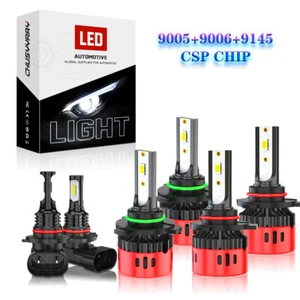 For Dodge Charger SE SRT8 2006-2008 Combo LED Headlight Fog Light Bulbs - Picture 1 of 12