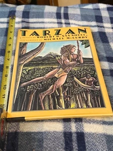 VG 1999 HC in DJ First Edition Tarzan Michael McCurdy Robert San Souci - Picture 1 of 8