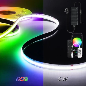 5-20M RGBW/RGBWW COB LED Strip Light DC24V 784LEDs/m High Density Cabinet Light - Picture 1 of 56