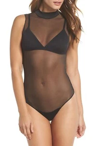 Body Spanx Transparente Moda Cuello Simulado Tanga Suave Talla S 177138 - Imagen 1 de 2