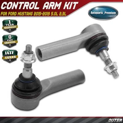 Extremo de barra de amarre de dirección laterales exteriores 2 piezas para Ford Mustang 2015 2016 2017 2018 2019 Foto 1 de 4