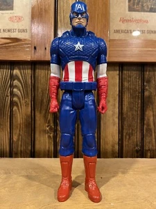 MARVEL TITAN ACTION FIGURE Captain America by Hasbro SA 2014 12" Tall - Picture 1 of 3