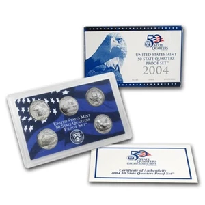 2004 State Quarter 5 Coin Proof Set with OGP & COA - Picture 1 of 2