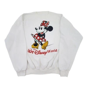 Walt Disney World Minnie Mouse Crewneck Sweatshirt White XL Pullover Sweater - Picture 1 of 23