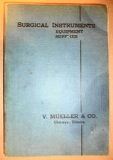 VINTAGE 1939 MUELLER SURGICAL INSTRUMENT MEDICAL EQUIPMENT DOCTOR SUPPLY CATALOG