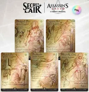 Magic The Gathering Secret Lair ASSASSIN’S CREED DA VINCI’S DESIGNS Foil Ed MTG - Picture 1 of 3