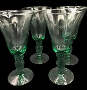 Set of Four (4) Water Goblet Domain Green by MIKASA - RARE 8 in Tall 10 oz - Picture 1 of 5