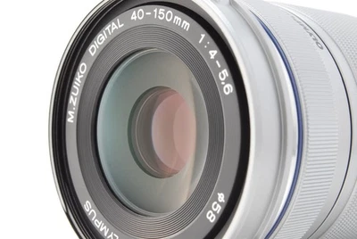 [MINT] OLYMPUS M.Zuiko Digital 40-150mm F4-5.6 R ED MSC Lens Silver FROM JAPAN - Image 1 of 4