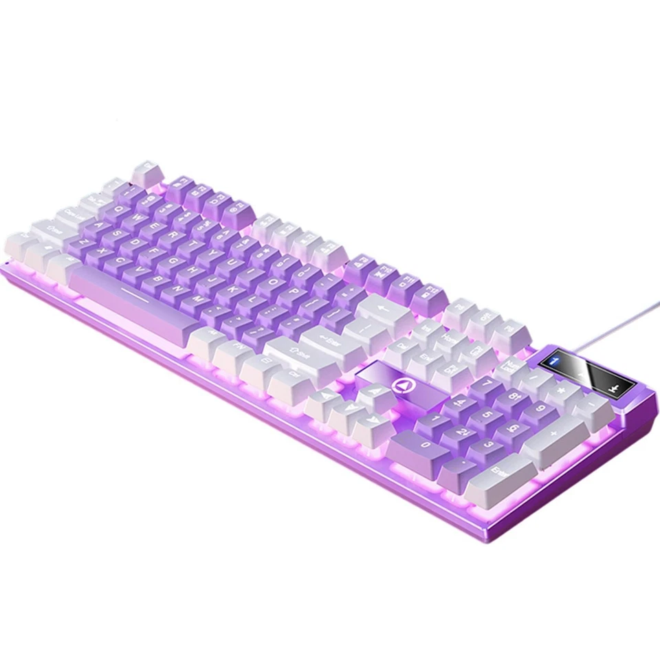Gaming Keyboard USB Wired LED Lighting Effects for PC Computer Game Office - Image 1 of 1