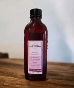 Bath & Body Works Aromatherapie sinnliches Massageöl schwarze Johannisbeere Vanille 4 fl. Oz. - Bild 1 von 8