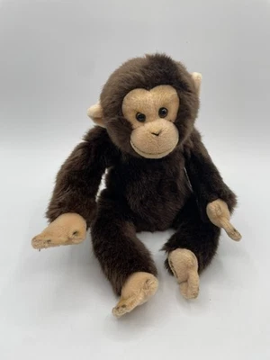 Ganz Webkinz Signature Chimpanzee Plush WKSS2007 10" Monkey Brown Chimp NO CODE - Image 1 of 4