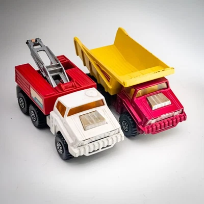 Matchbox Super Kings Pair Q4 B18 Tipper K14 K110 Recovery Vehicle 1970s - Image 1 of 4