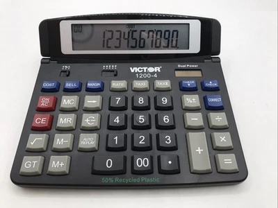 Calculator VICTOR 1200-4 Professional Desktop 12 Digits Solar - Image 1 of 2