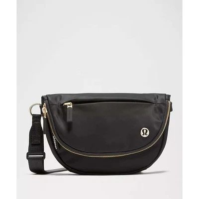 Lululemon All Night Festival Bag Micro 2L Black Gold Nylon Crossbody - Image 1 of 4
