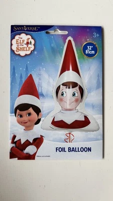 Elf on the Shelf Christmas Head shape Giant Helium Foil Balloon 81cm / 32 in - Image 1 of 3
