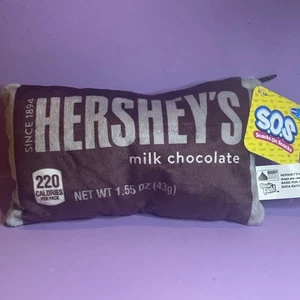 Snack On Snacks Hersheys Schokoriegel 8 Zoll Plüsch Sitzsack Neu mit Etikett Süßigkeiten (C2) - Bild 1 von 6